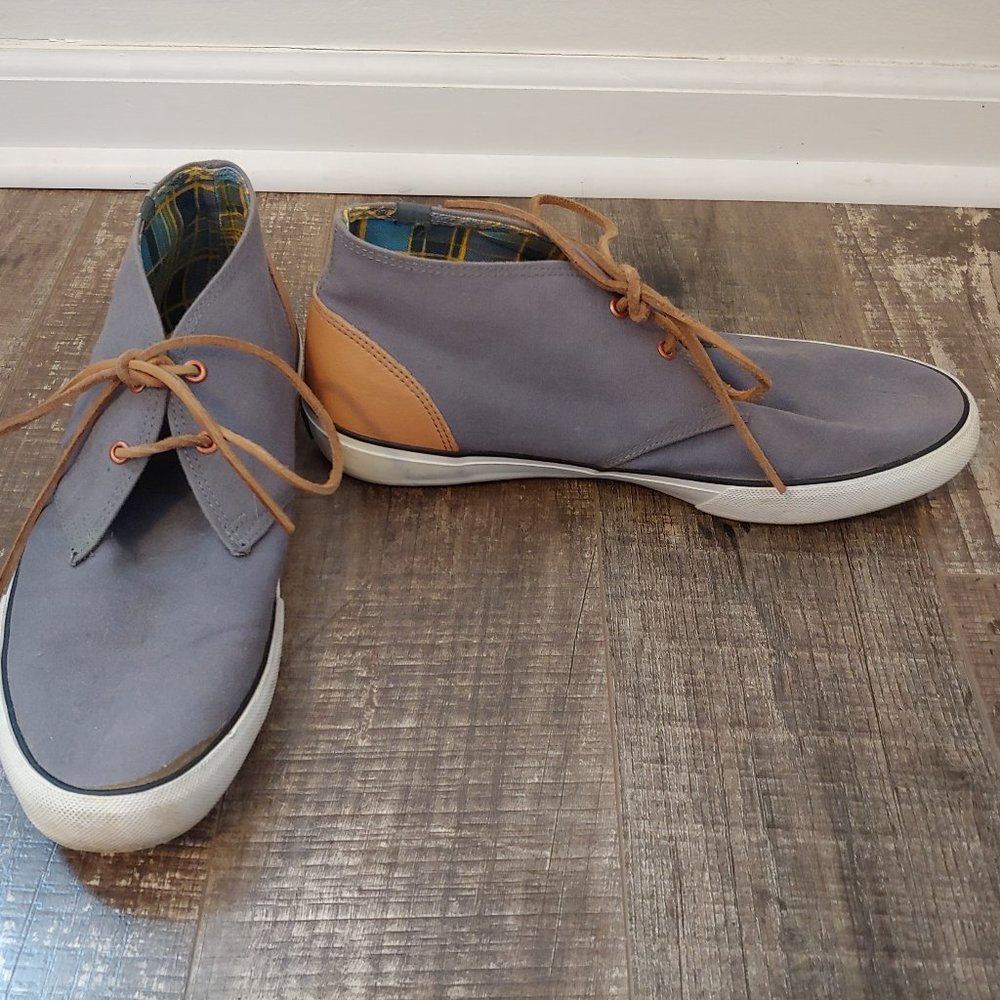 Keds Anchor Chukka Wax Canvas Shoes Charcoal
